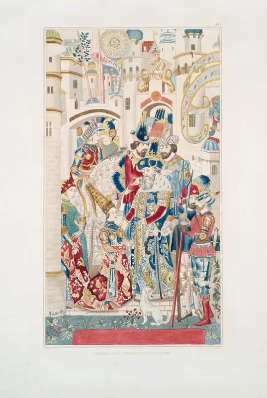 Tapisserie ayant appartenu au chevalier Bayard (1838) by Achille Jubinal